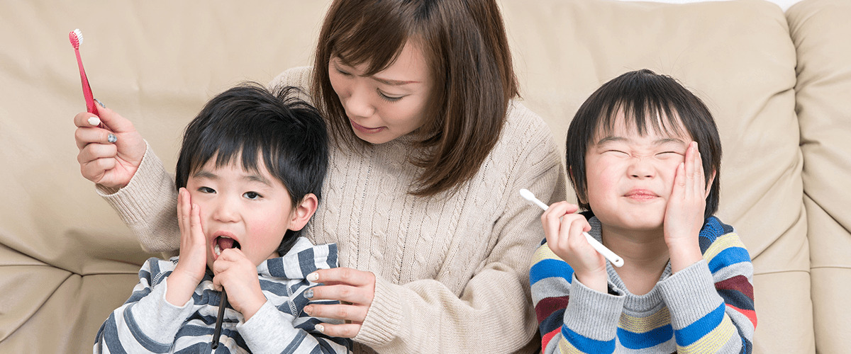 お子さんの仕上げ磨き